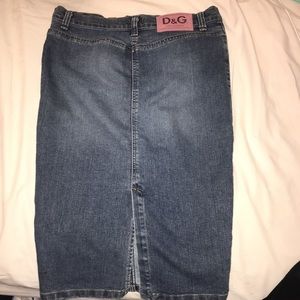 D&G midi denim skirt